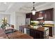 Gourmet kitchen with granite countertops, stainless steel appliances, and custom cabinetry at 2120 Blackheath Trce, Alpharetta, GA 30005