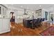Spacious kitchen with custom cabinets, granite countertops, and stainless steel appliances at 2120 Blackheath Trce, Alpharetta, GA 30005