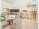 Organized pantry with wire shelving providing ample storage space for groceries and supplies at 262 Quay Dr, Lawrenceville, GA 30044