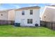 Home backyard featuring a partial fence and green grass at 7503 Garnet Dr, Jonesboro, GA 30236