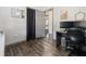 Comfortable office space with wood-look floors and modern desk at 95 Graystone Dr, Covington, GA 30014