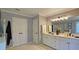 Bathroom featuring double sinks and modern lighting at 2227 Austin Lake Se Dr, Smyrna, GA 30082