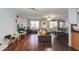 Spacious living room boasts hardwood floors, neutral walls, and abundant natural light at 275 Fern Crest Dr, Lawrenceville, GA 30046