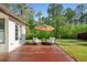 Relaxing backyard patio with comfortable seating and shade; ideal for outdoor enjoyment at 3920 Maybreeze Rd, Marietta, GA 30066