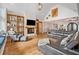 Cozy living room with fireplace, built-in shelving, and comfortable seating at 3920 Maybreeze Rd, Marietta, GA 30066