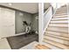 Workout room featuring exercise equipment and staircase at 272 Rumson Ne Rd, Atlanta, GA 30305