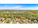 Aerial view of a home's location in a quiet, wooded neighborhood at 541 Lombard St, Marietta, GA 30064