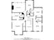 Second level floor plan of a home, showing bedroom and bathroom layout with open spaces at 541 Lombard St, Marietta, GA 30064