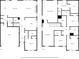 Detailed floor plan featuring two floors with kitchen, dining, living, bedrooms, and Gathering rooms at 802 Milo Bay St, Loganville, GA 30052