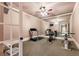 Well-appointed exercise room featuring modern equipment and a mirrored wall at 13230 Addison Rd, Roswell, GA 30075