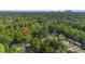 Aerial view of tree-lined neighborhood with a glimpse of the city skyline on a bright day at 1346 Wichita Sw Dr, Atlanta, GA 30311