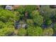 Aerial view of the house surrounded by mature trees at 1346 Wichita Sw Dr, Atlanta, GA 30311