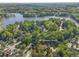 Overhead view of the property at 7389 Tidewater Trace close to a beautiful lake at 7389 Tidewater Trce, Stone Mountain, GA 30087