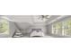 Spacious bedroom featuring multiple windows, trey ceilings and a teepee at 7389 Tidewater Trce, Stone Mountain, GA 30087