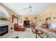 Inviting living room featuring a fireplace, neutral walls, carpet and ample seating for Gathering and guests at 1810 Valley Brook Dr, Alpharetta, GA 30005
