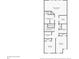 Second story floor plan featuring 3 bedrooms, 3 bathrooms, laundry room and walk-in closets at 38 Trailview Ln, Hiram, GA 30141