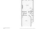 First floor plan featuring garage, entry foyer, living room, kitchen and bathroom at 38 Trailview Ln, Hiram, GA 30141