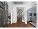 Bright foyer featuring hardwood floors, high ceilings, and an inviting view into the home at 384 Wesley Dr, Acworth, GA 30101