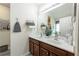 Bathroom featuring a double sink vanity, large mirror, and plenty of storage at 6150 Thorncrest Dr, Tucker, GA 30084