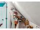 Functional attic space for storage and organizing home goods at 5876 Bridgemont Nw Pl, Acworth, GA 30101