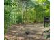 Lush backyard with mature trees, open space, and a raised deck at 7115 Doncaster Ct, Cumming, GA 30040