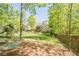 Spacious backyard with a hammock, play set, and a view of the home at 1010 Forest Creek Dr, Canton, GA 30115