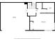 Floor plan of basement with garage, bedroom, hall and bath at 5276 Weatherwood Trce, Marietta, GA 30068