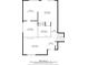 Detailed floor plan of the first floor with dimensions of each room at 5276 Weatherwood Trce, Marietta, GA 30068