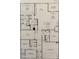 Detailed floorplan showcasing the layout of the home's first floor, including kitchen and bedrooms at 6340 Arlington Cir, Cumming, GA 30041
