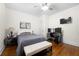 Bedroom featuring hardwood floors, a window, study desk and decorative bench seat at 1320 Hosea L Williams Ne Dr, Atlanta, GA 30317