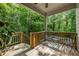 Inviting back porch with wooden floors and railings, perfect for outdoor seating at 2136 Oak Knob Dr, Decatur, GA 30032