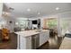 Open concept floor plan with hardwood floors flowing into the dining area and living room at 2136 Oak Knob Dr, Decatur, GA 30032