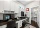 Bright office with built in desk and cabinets, plus an adjacent half bathroom at 2136 Oak Knob Dr, Decatur, GA 30032