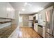 Bright kitchen features granite countertops, stainless steel appliances, and white cabinets at 4076 Blanton Sw Ave, Atlanta, GA 30331