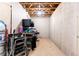 Unfinished basement space offering potential for customization, featuring exposed ceiling and concrete walls at 415 Morgan Falls Chase, Canton, GA 30114