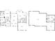 Detailed floor plan showcasing the layout of the home's first and second stories with dimensions at 415 Morgan Falls Chase, Canton, GA 30114