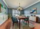 Tastefully decorated dining room with hardwood floors, chandelier and stylish decor at 1594 Stoddard Nw Ct, Kennesaw, GA 30152