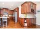 Elegant kitchen featuring ample cabinet space, stainless appliances, and granite countertops at 455 Cooper Woods Se Ct, Smyrna, GA 30082