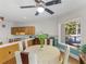 Bright and airy kitchen with built in cooktop, eating nook and backyard view at 3500 Lost Valley Dr, Jonesboro, GA 30236