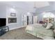 Serene main bedroom with fireplace, ensuite bath, and a private outdoor retreat at 3500 Lost Valley Dr, Jonesboro, GA 30236