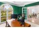 Bright office with a beautiful view of the landscaped yard and lots of sunlight at 3500 Lost Valley Dr, Jonesboro, GA 30236