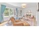 Spacious living room with large windows, fireplace, and modern decor at 1216 Beech Valley Ne Rd, Atlanta, GA 30306