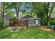 Charming backyard with a firepit, a spacious deck, and a well-maintained lawn at 1124 Larosa Sw Ter, Atlanta, GA 30310