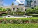 Serene garden with manicured hedges, seating, and a tranquil water feature at 3376 Peachtree Ne Rd # 44B, Atlanta, GA 30326
