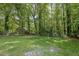 Lush green backyard with mature trees provides privacy and tranquility at 486 Edward Ct, Marietta, GA 30066