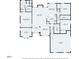 Detailed floor plan showcasing the layout with living spaces, bedrooms, bathrooms, and garage dimensions at 235 Huiet Dr, Mcdonough, GA 30252