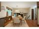 Dining area with hardwood floors and natural light at 2921 Huntcliff Dr, Marietta, GA 30066