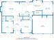 First floor plan featuring a living room, kitchen, dining room, office and garage at 520 Tackett Farms Rd, Smyrna, GA 30082