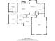 First-floor plan featuring a living room, kitchen, dining room, breakfast nook, and garage at 175 Paislee Park (Lot # 11 Paislee Park) Dr, Fayetteville, GA 30215