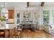 Eat in kitchen featuring table and bench seating area bathed in natural light at 177 Grandmar Chase, Canton, GA 30115
